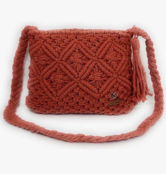 Brown Handstitched Purse