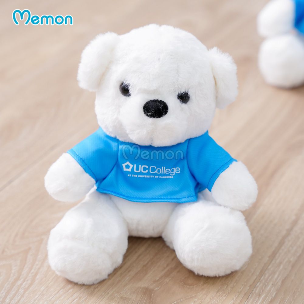 Small white cute teddy - 23cm - Per piece