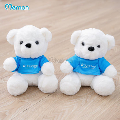 Small white cute teddy - 23cm - Per piece