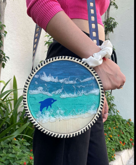 Beach Round Purse